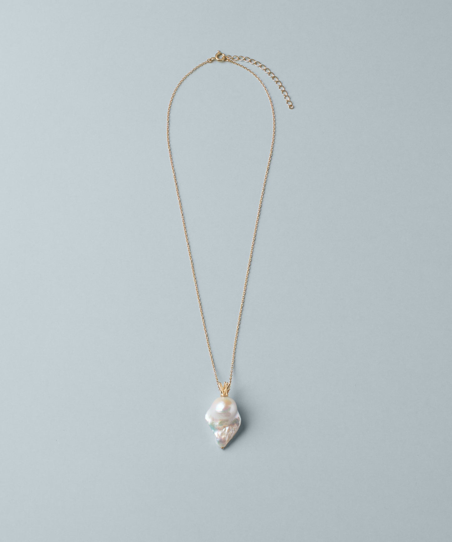 crown baroque pearl pendant_y